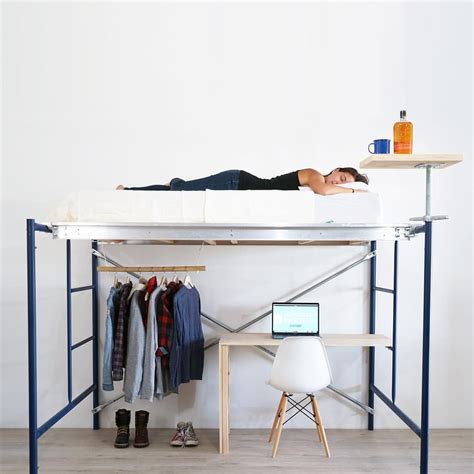 Ijessup Testing Out The Loft Bed We Built Out Of Scaffolding From