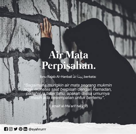 Air Mata Perpisahan Di Penghujung Ramadhan Ibnu Rajab Al Hanbali