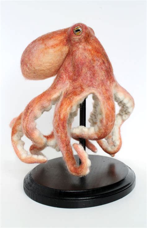 Reserved Octopus Needle Felted Art Sculpture Original Etsy