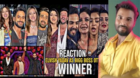 Elvish Yadav Vlogsdescriptionall Contestant Reaction On Elvish Yadav