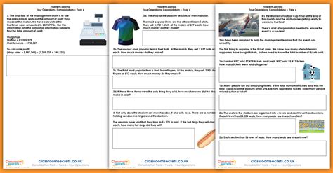 Four Operations Consolidation Year 6 Autumn Block 2 Problem Solving