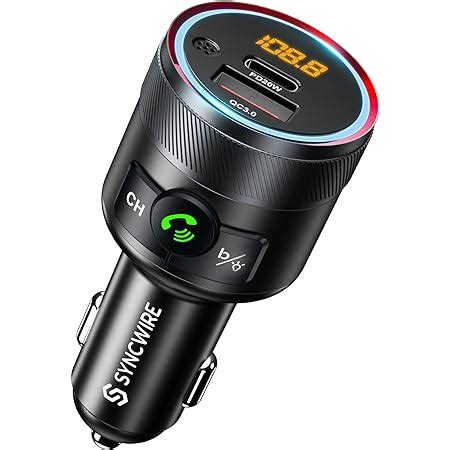 LENCENT Bluetooth FM Transmitter Auto Adapter für Auto Radio