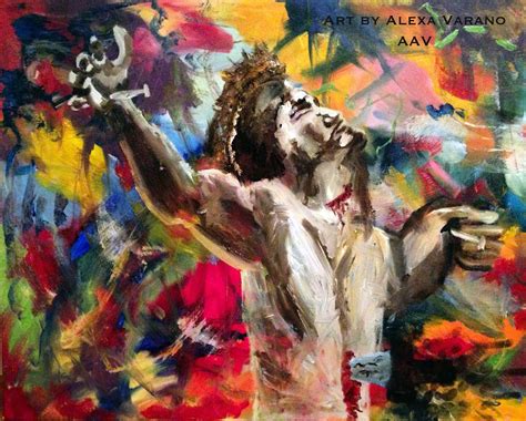 Stabbed Oil Painting Original | Third Wolf - Alexa Varano | Reviews on