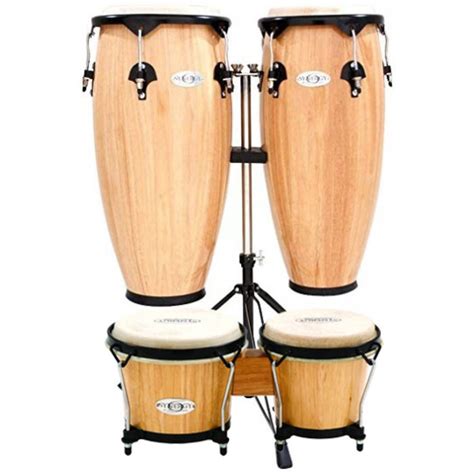 Toca Synergy Series 10 And 11 Conga And Bongo Set Wstand Natural