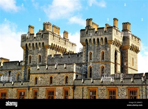 Outer View Of Windsor Castle A Royal Residence At Windsor In The