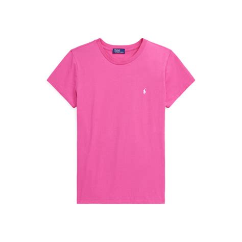 Polo Ralph Lauren Cotton Jersey Crewneck Tee Rosa Follestad