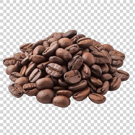 Premium PSD | A pile mountain of coffee black beans on top view