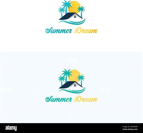 Travel Logo Vector Illustration Vacation Logo Design Summer Dream