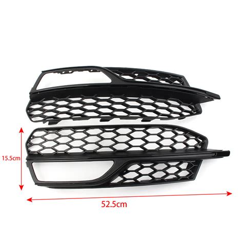 Honeycomb Mesh Front Bumper Fog Light Grille Cover For Audi A3 S Line