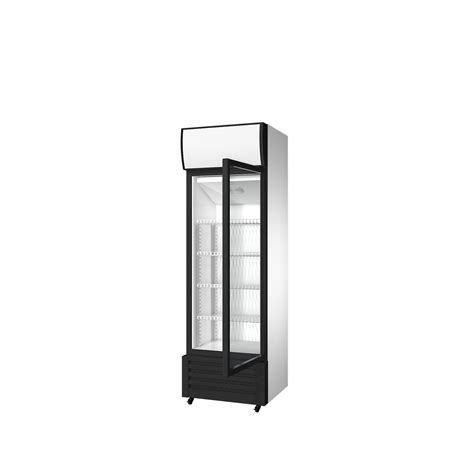 300L Upright Showcase With Single Door China Glass Door Refrigerator