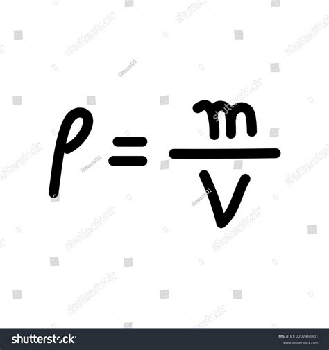 Density Formula Chemistry Stock Vector (Royalty Free) 2202968801 | Shutterstock