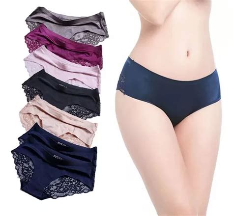 Pantaletas De Encaje Sin Costura Para Mujer 7 Piezas Meses Sin Intereses