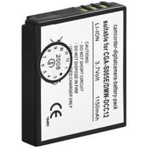 Batteria Cga S E Dmw Dcc Per Panasonic Fujifilm Leica Ricoh