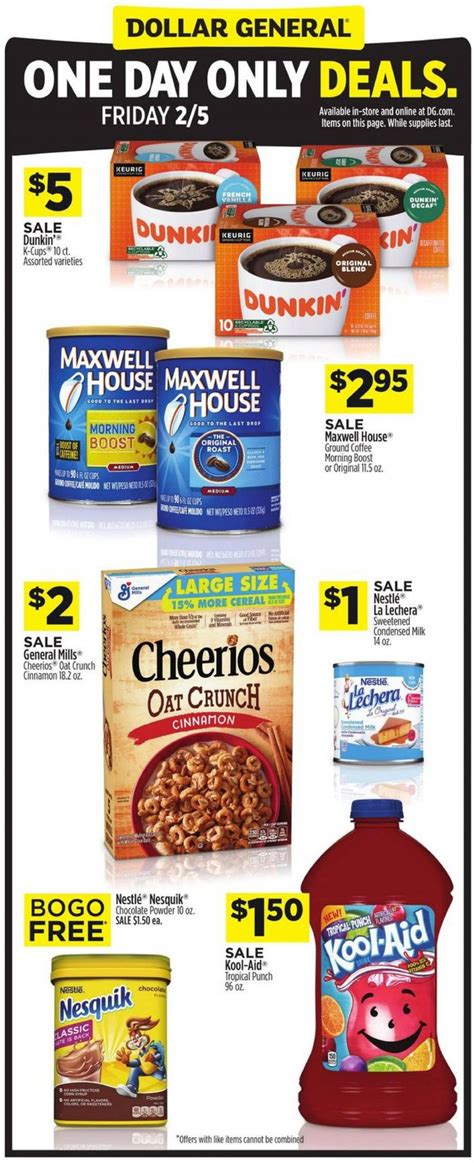 Dollar General Special Flyer One Day Only Deals Dollar General Near