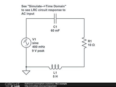 RLC example - CircuitLab