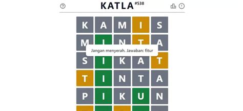 Kunci Jawaban Kuis Game Katla Hari Ini Juli Dan Artinya