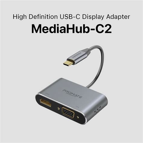 Promate Mediahub C High Definition Usb C Display Adapter Memoxpress