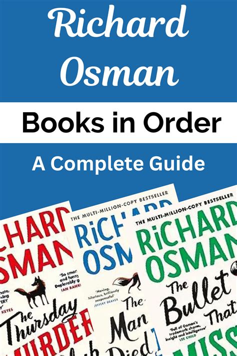 Richard Osman Books in Order: Complete Guide 2025