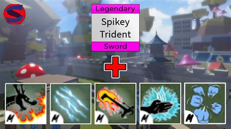 Spiky Trident Combos With All Fighting Styles Blox Fruits Youtube