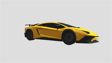 Lamborghini Aventador Low Poly Download Free 3d Model By Sxisai