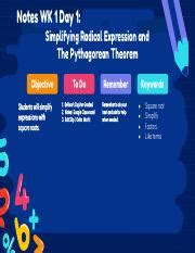 Kami Export Miah Morales Wk 1 Day 1 IM 2B Simplifying Square Roots