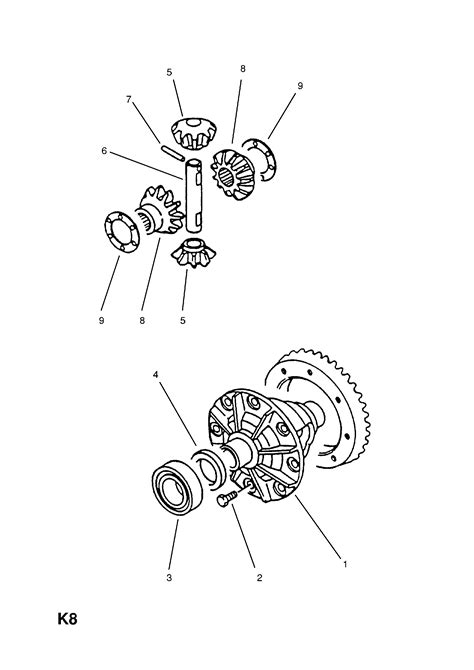 Opel Campo Front Axle Differential Contd Opel Epc Online