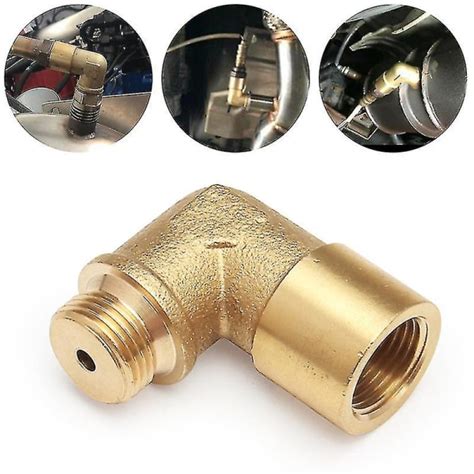 Uppgraderad M18 X 15 O2 Oxygen Sensor Extender Spacer 90 Degree 02 Bung Extension 2fe9 Fyndiq