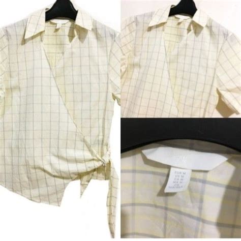 Uniqlo Light Yellow Wrap Style Womens Polo On Carousell