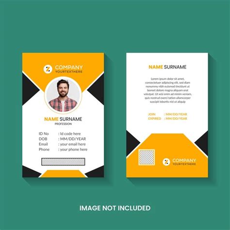 Premium Vector Modern And Professional Id Card Design For Identification