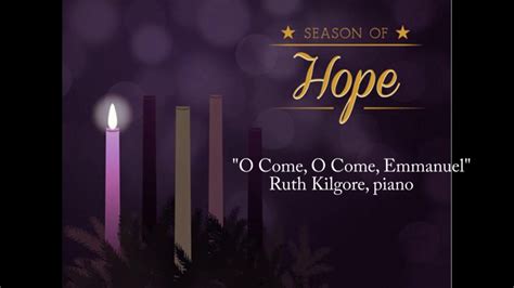 Virtual Advent Wreath Week 1 Hope YouTube