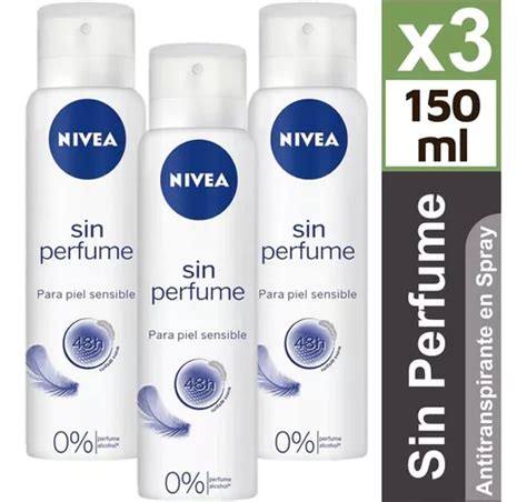 Desodorante Nivea Sin Perfume Pack Unidades Ml Cuotas Sin Inter S