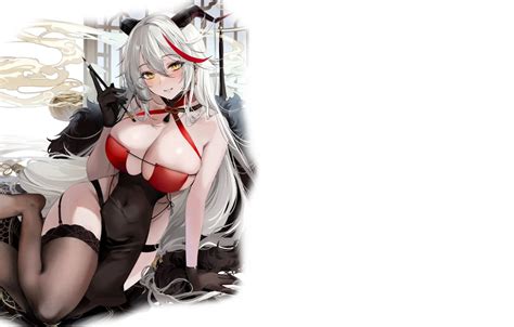 Wallpaper Girl Hot Sexy Horns Boobs Sexy Girl Anime Stockings For Mobile And Desktop