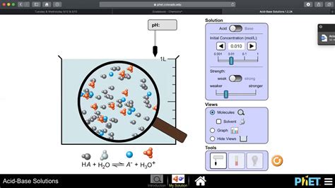 Phet Acid Base Solutions Worksheet