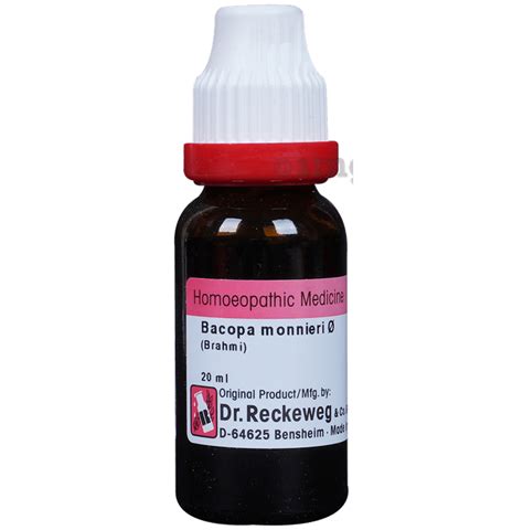 Dr Reckeweg Bacopa Monnieri Brahmi Mother Tincture Q Buy Bottle Of