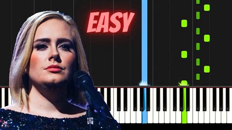 Adele Someone Like You Easy Piano Tutorial Youtube