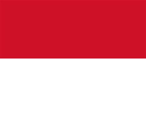The official national flag of Monaco. The flag of the Principality of