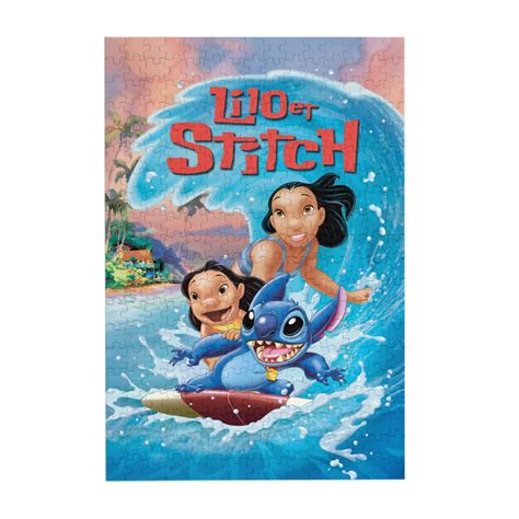 Jigsaw Puzzle Stitch Picture Puzzle Lilo And Stitch Wooden Puzzles Fun