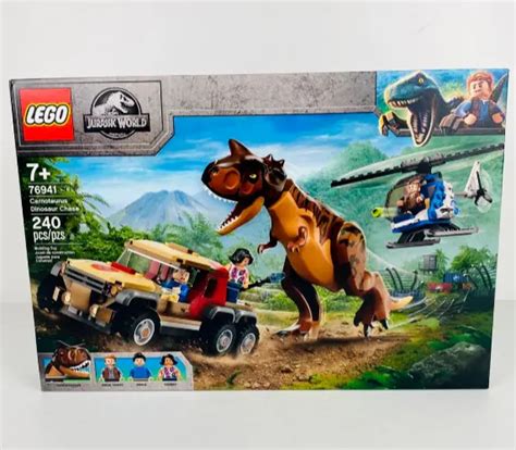 LEGO JURASSIC WORLD 76941 Carnotaurus Dinosaur Chase Building Kit 240