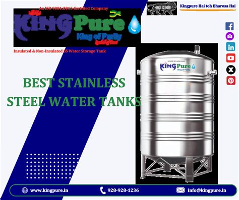 Benefits Of Stainless Steel Tanks Kingpure Ss Water Tanks