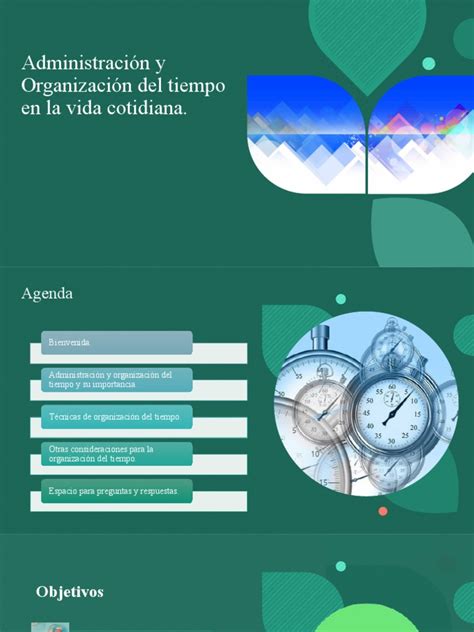 Administracion Del Tiempo En La Vida Cotidiana Pdf Gestión Del