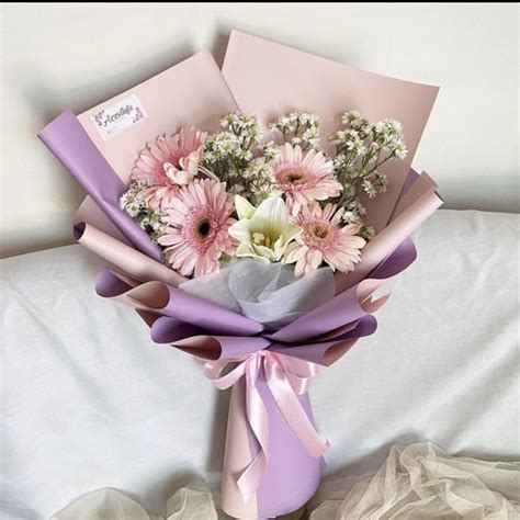 jual bouquet fresh flower buket bunga segar bunga gerbera  lily