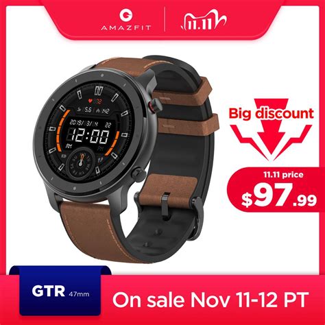 Amazfit GTR 47mm Smart Watch - EU raktár - weddmegonline