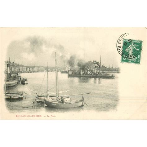 Ww Boulogne Sur Mer Navire Dragueur De Vase Et Barques De P Cheurs