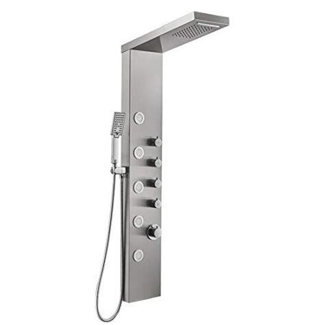 Shower Panels AKDY 39 Stainless Steel Wall Mount Easy Connection