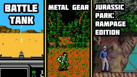 Battle Tank Metal Gear Jurassic Park Rampage Edition Ретро Стрим