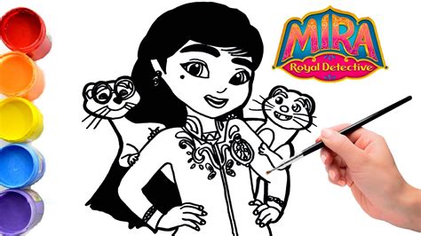 Coloriages Mira Mikku Chikku Coloriages Mira Royal Detective Des The