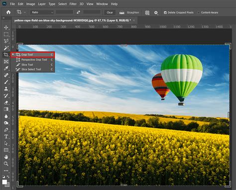 How To Crop An Image In Photoshop