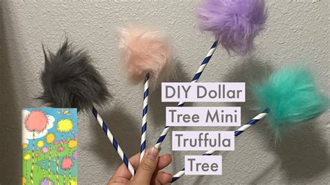 Diy Truffula Tree Dollar Tree Items Youtube