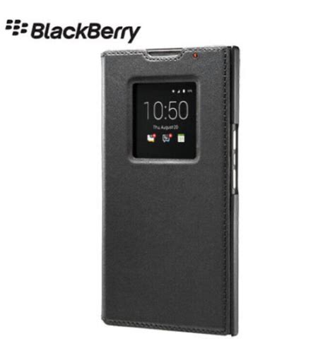 Blackberry Priv Genuine Leather Smart Flip Case Original Blackberry Oem