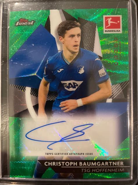 2021 CHRISTOPH BAUMGARTNER 30 AUTO TOPPS FINEST BUNDESLIGA GREEN